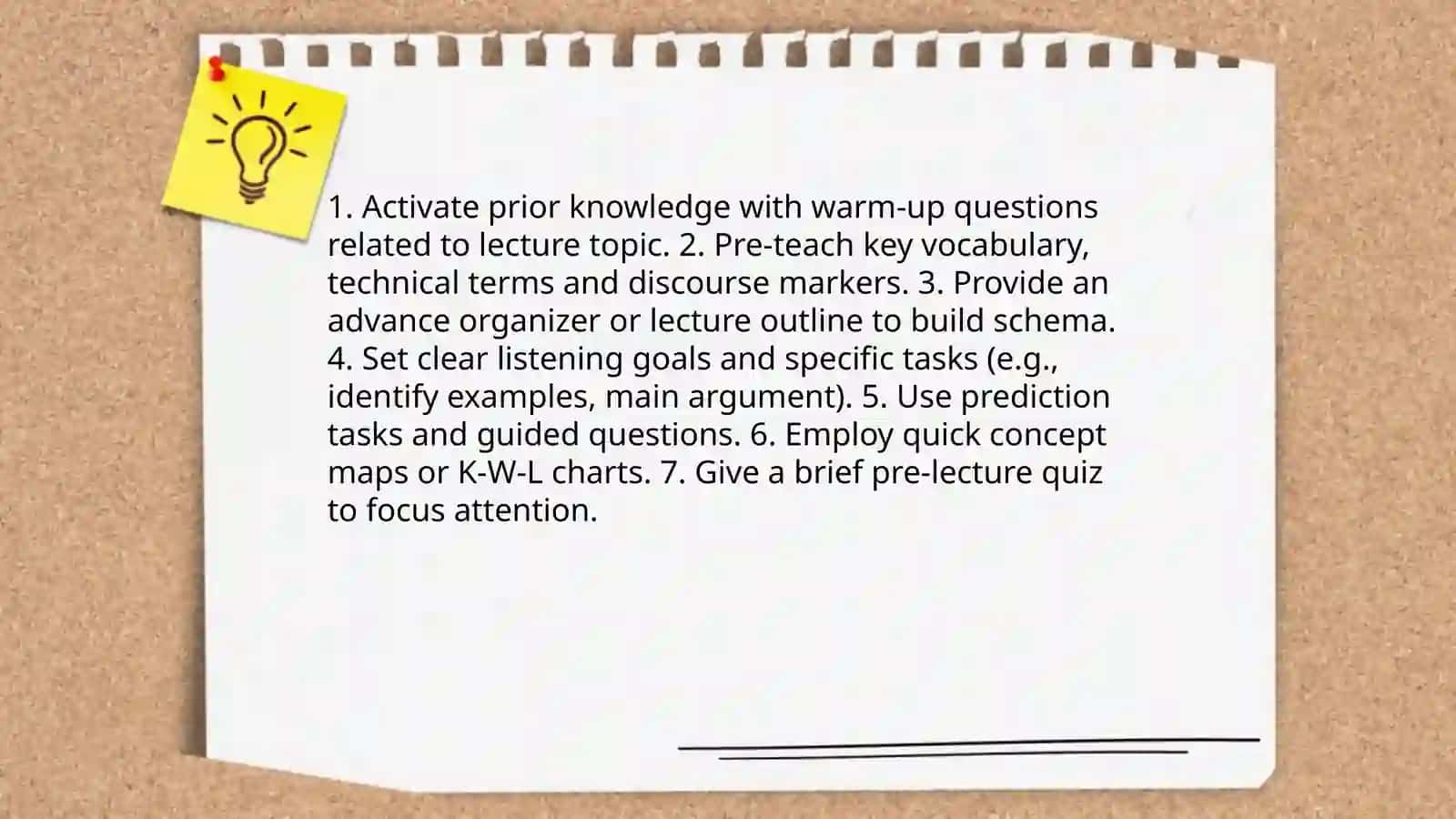 Mini teaching practicing academic listening tasks 3