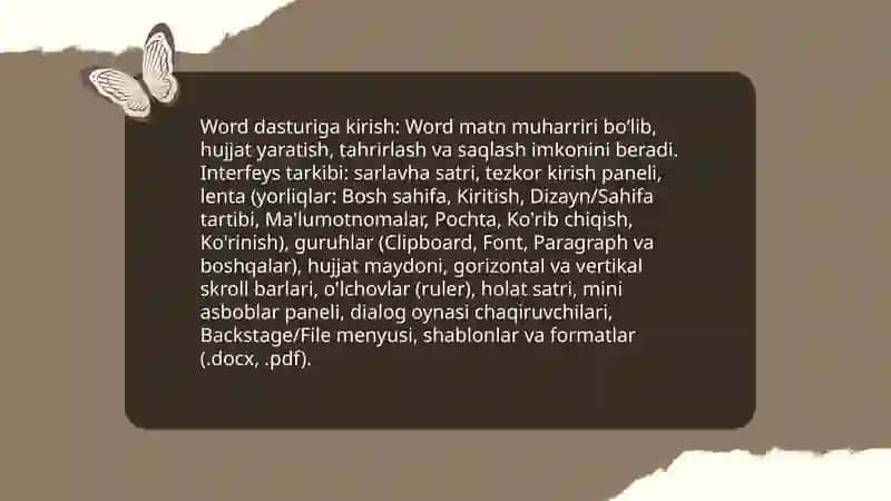 Word dasturi 3