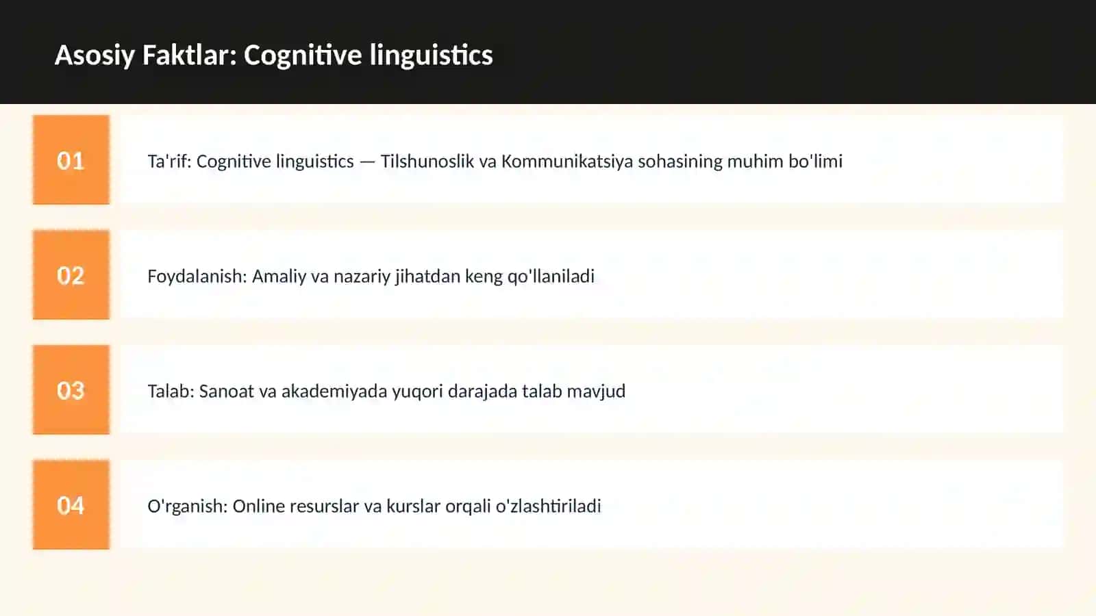 Cognitive linguistics 3