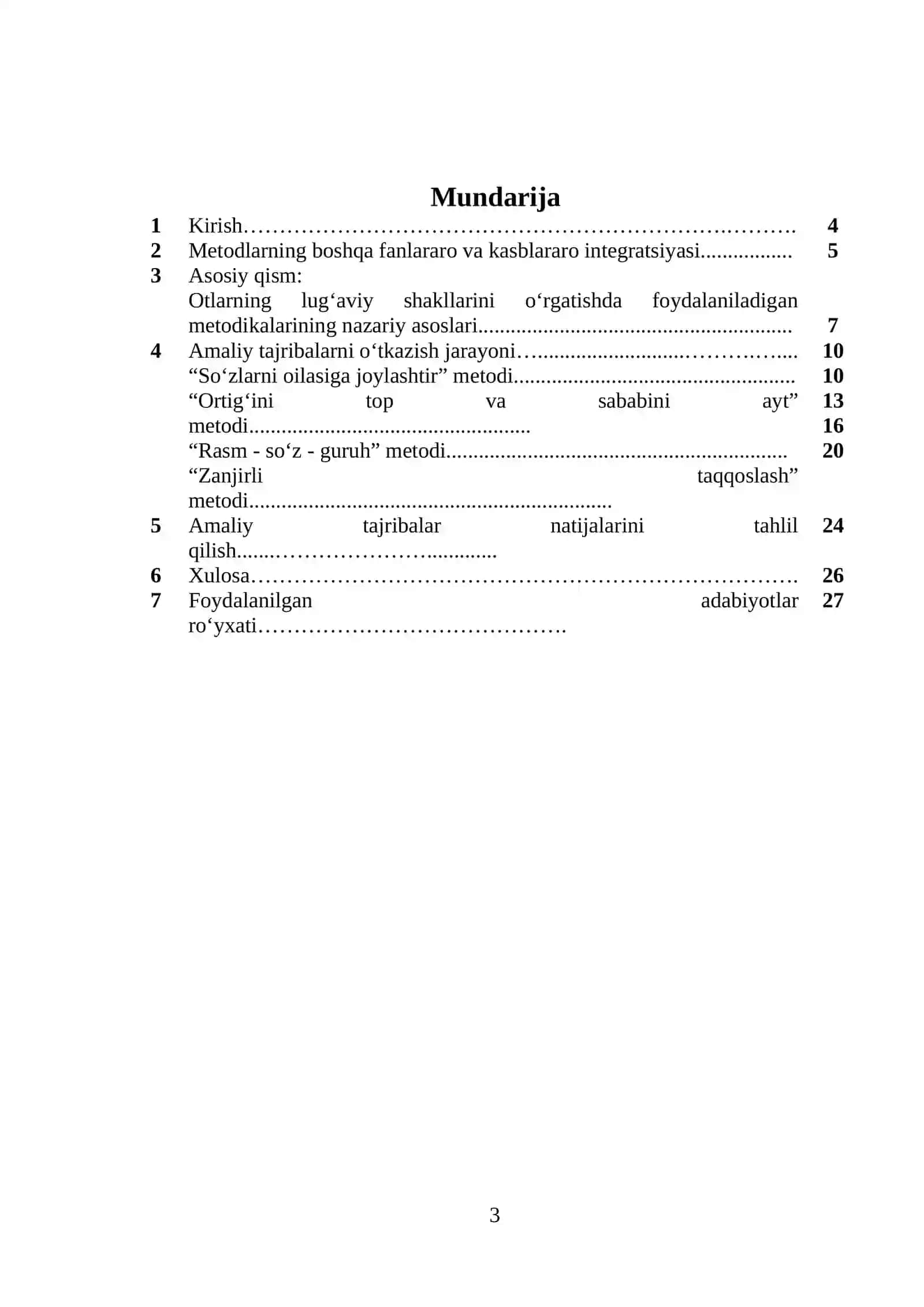 Otlarning lug‘aviy shakllarini o‘rgatishda taqqoslash va guruhlash usullaridan foydalanish metodikalari 3