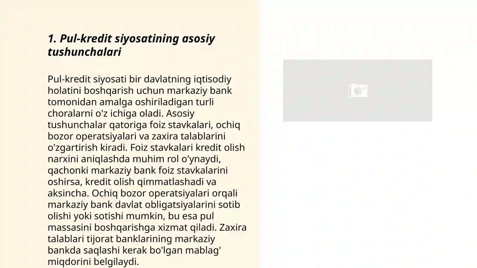 Ózbekiston Respublikasida pul va kiridit siyosati 3