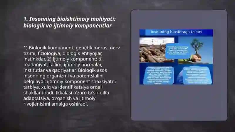 Insonning bioishtimoiy mohiyati 3