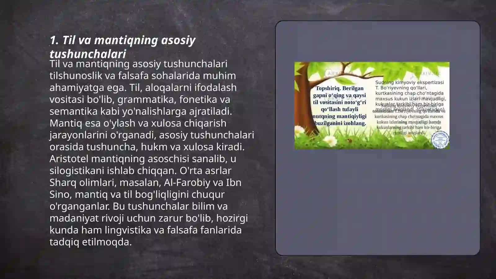 Tilshunoslik va mantiq 3