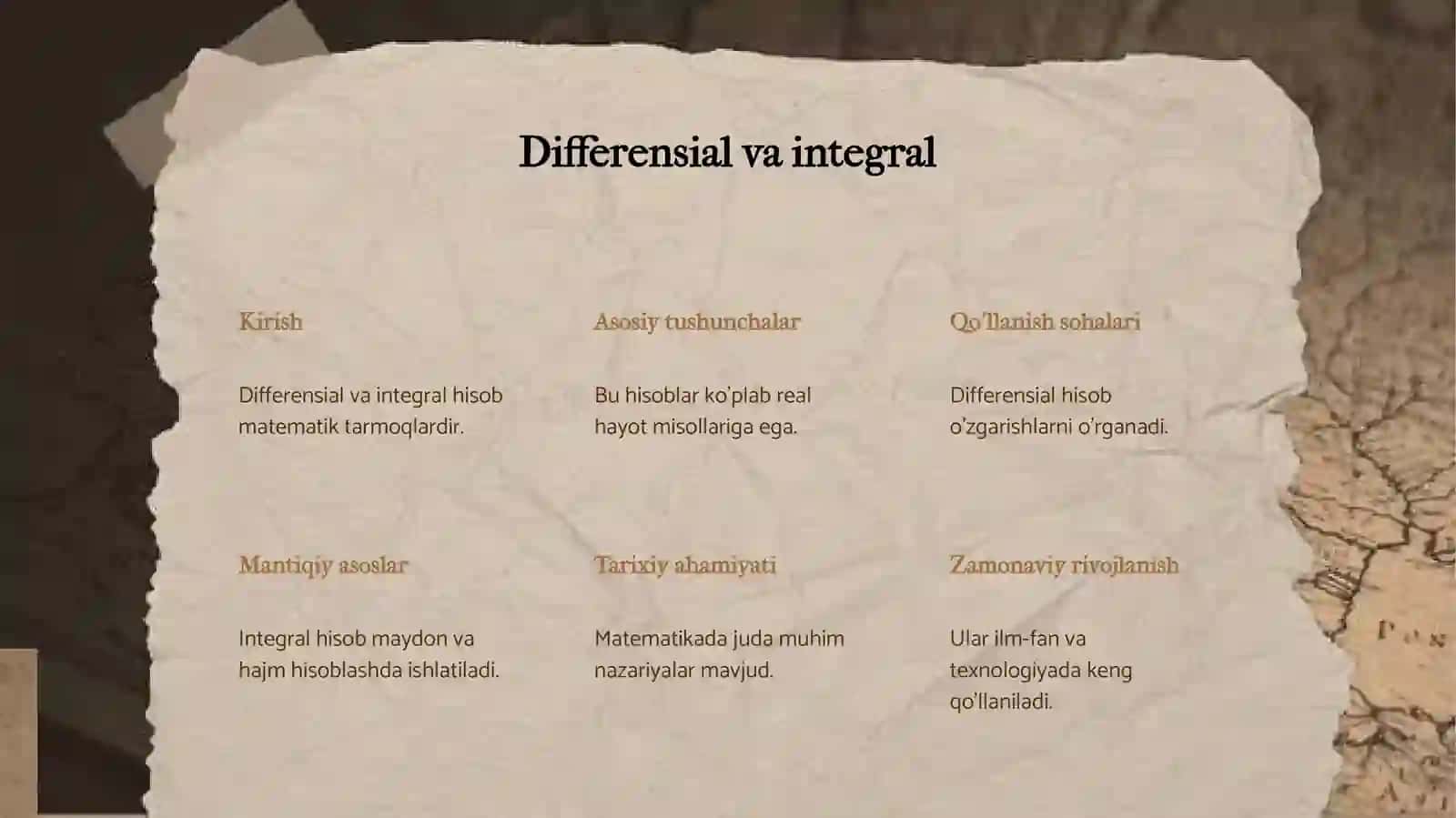 DIFFERENSIAL VA INTEGRAL HISOB TARIXI 3
