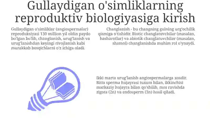 Changlanish biologiyasi va qo'shurug'lanish jarayoni 3
