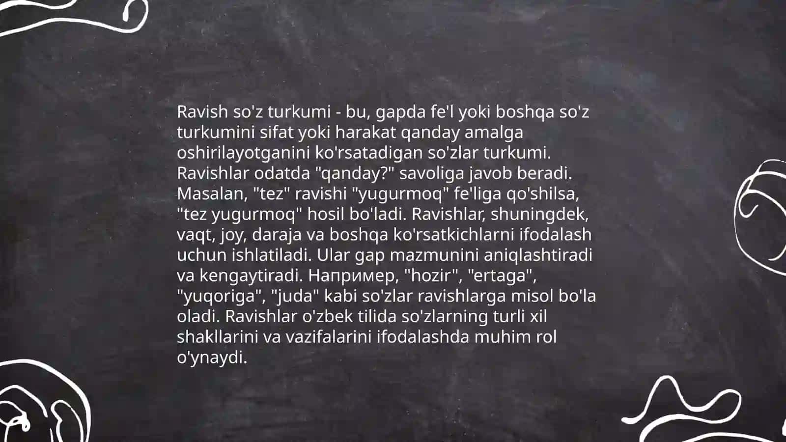 Ravish so'z turkumi 3