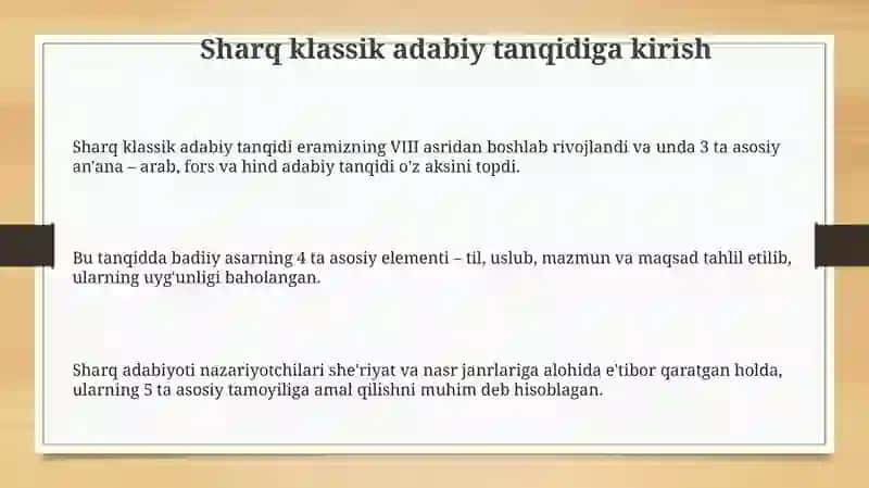 Sharq mumtoz adabiyotshunosligi tarixi 3