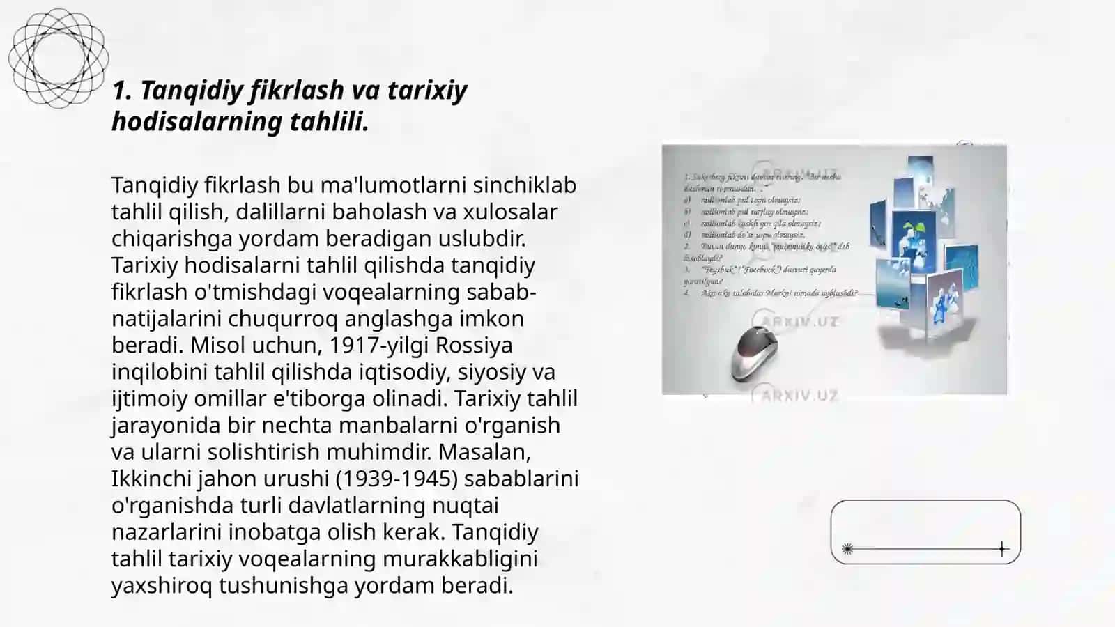Tanqidiy Fikrlash va Tahlil 3