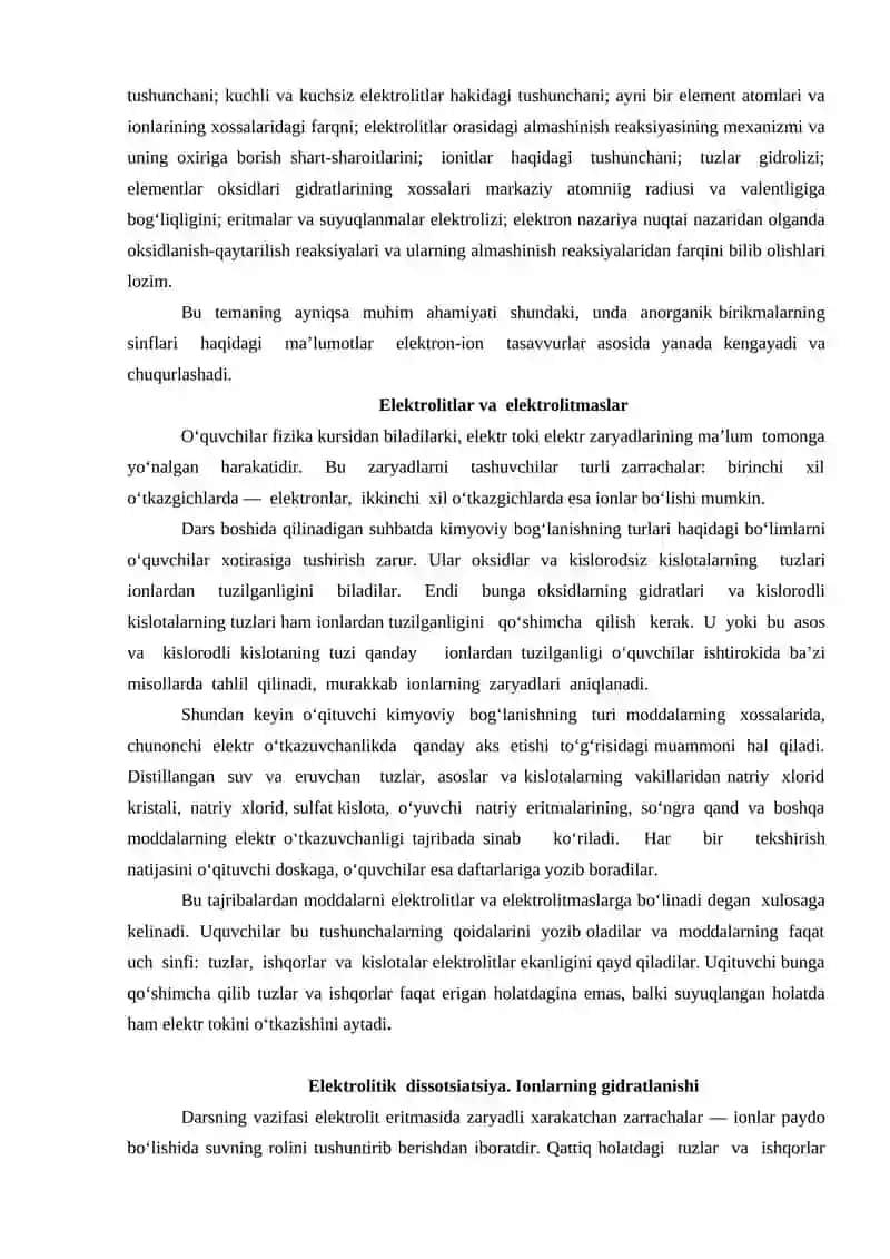 Elektrolitik dissotsiyalanish 3