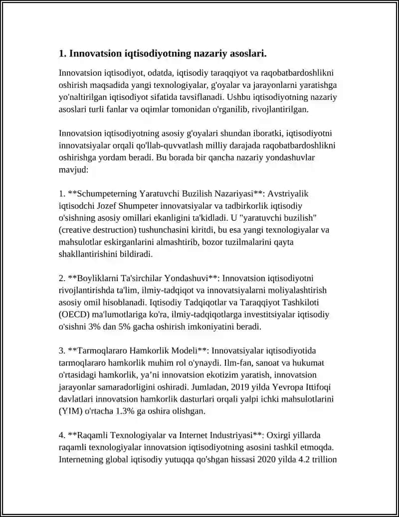INNOVATSION IQTISODIYOTNI RIVOJLANTIRISHNING ILMIY-USLUBIY ASOSLAR 3