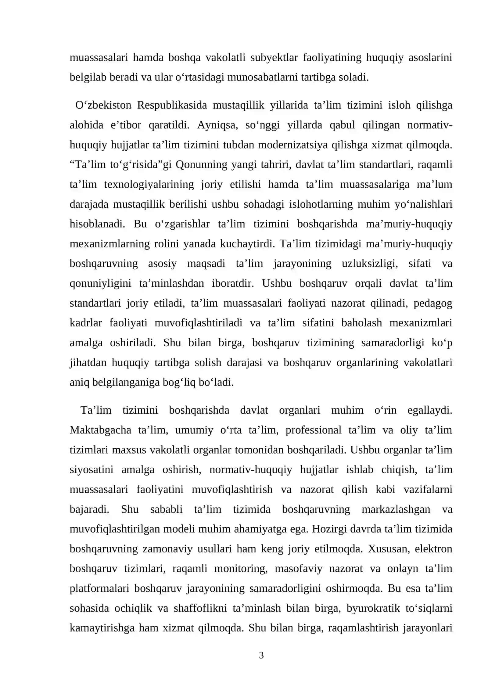 Ta'lim tizimida ma'muriy huquqiy boshqaruv 3