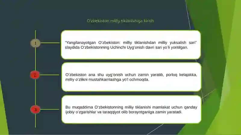 Yangilanayotgan O‘zbekiston: milliy tiklanishdan milliy yuksalish sari 3