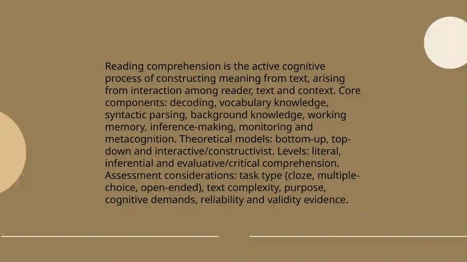 THEME 11: METHODS AND CRITERIA FOR ASSESSING ASPECTS OF LANGUAGE (TESTING READING) 3