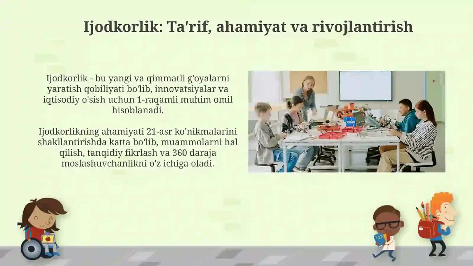 Interfaol metod asosida ijodkorlik koʻnikmalarini rivojlantirish 3