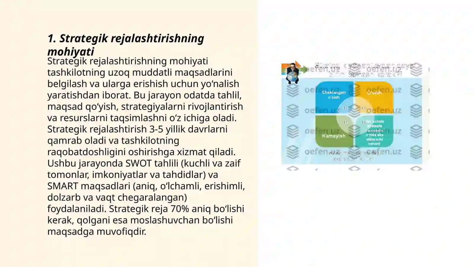Strotegik rejalashtirish uslubiyoti 3