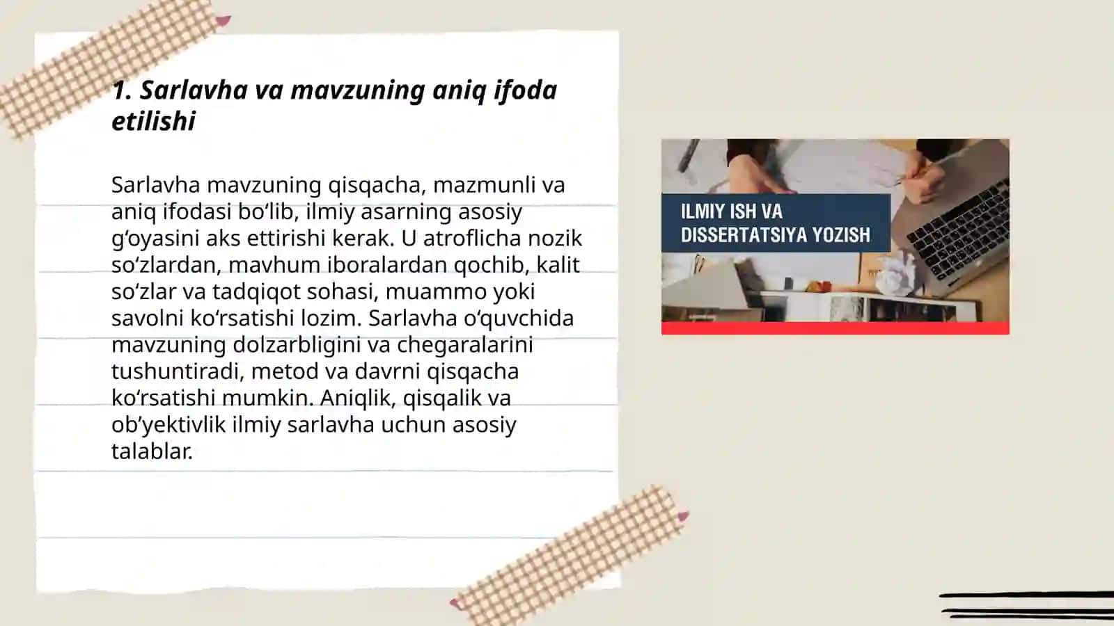 Ilmiy asarning tuzilmaviy xususiyatlari 3