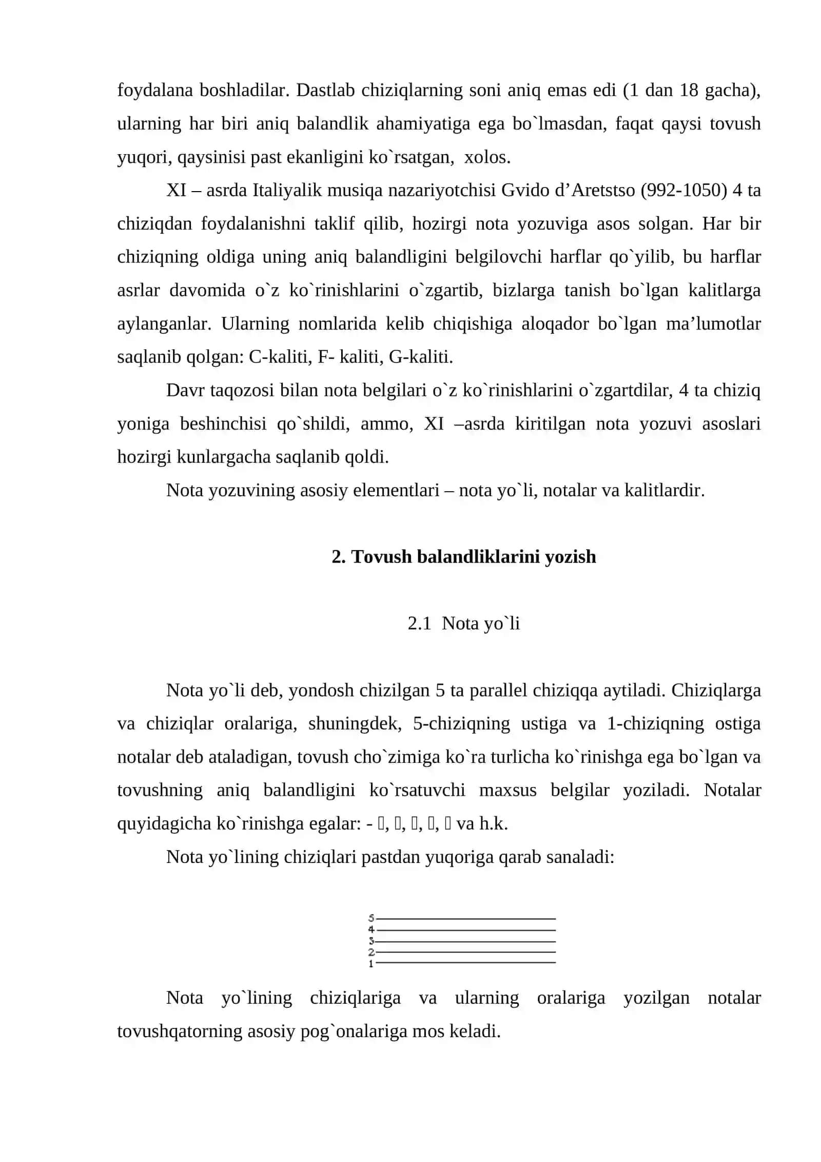 Nоta yozuvi tizimi elementlari 3