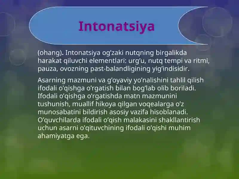 O’qish tехnikasini o’rgatish 3