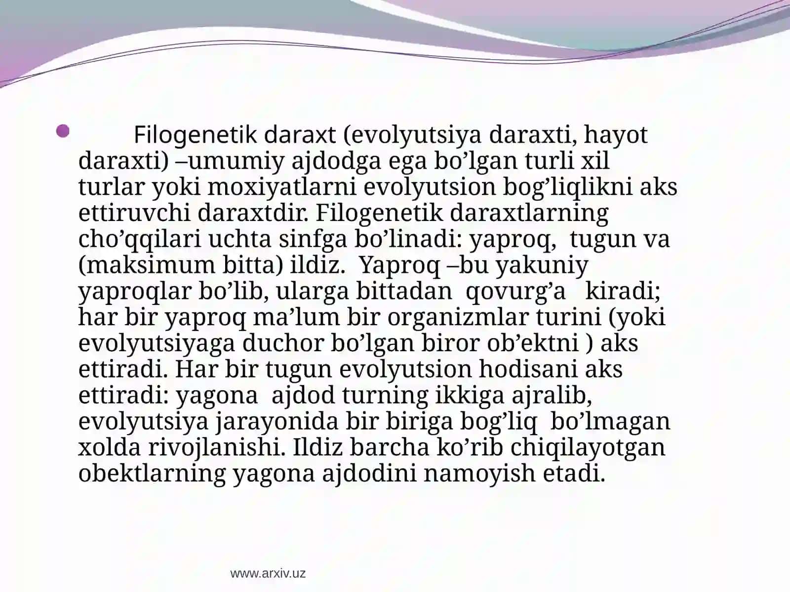 Genomma’lumotlari asosida filogenetik daraxt tuzish 3