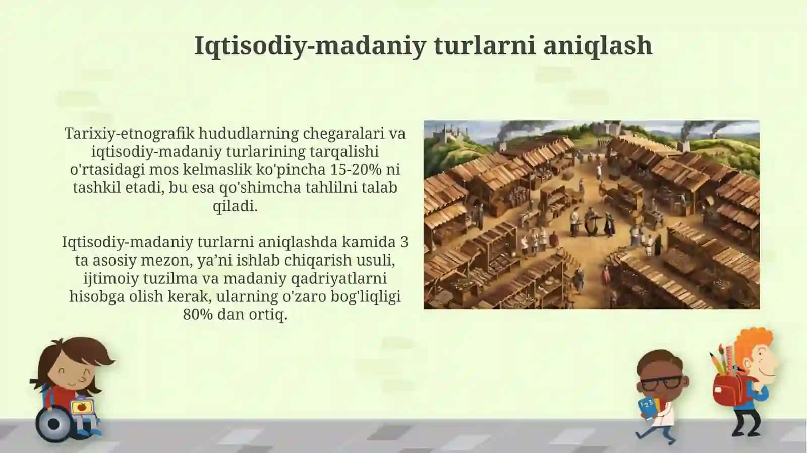 Xoʻjalik madaniy tiplar va tarixiy etnografik oblastlar 3