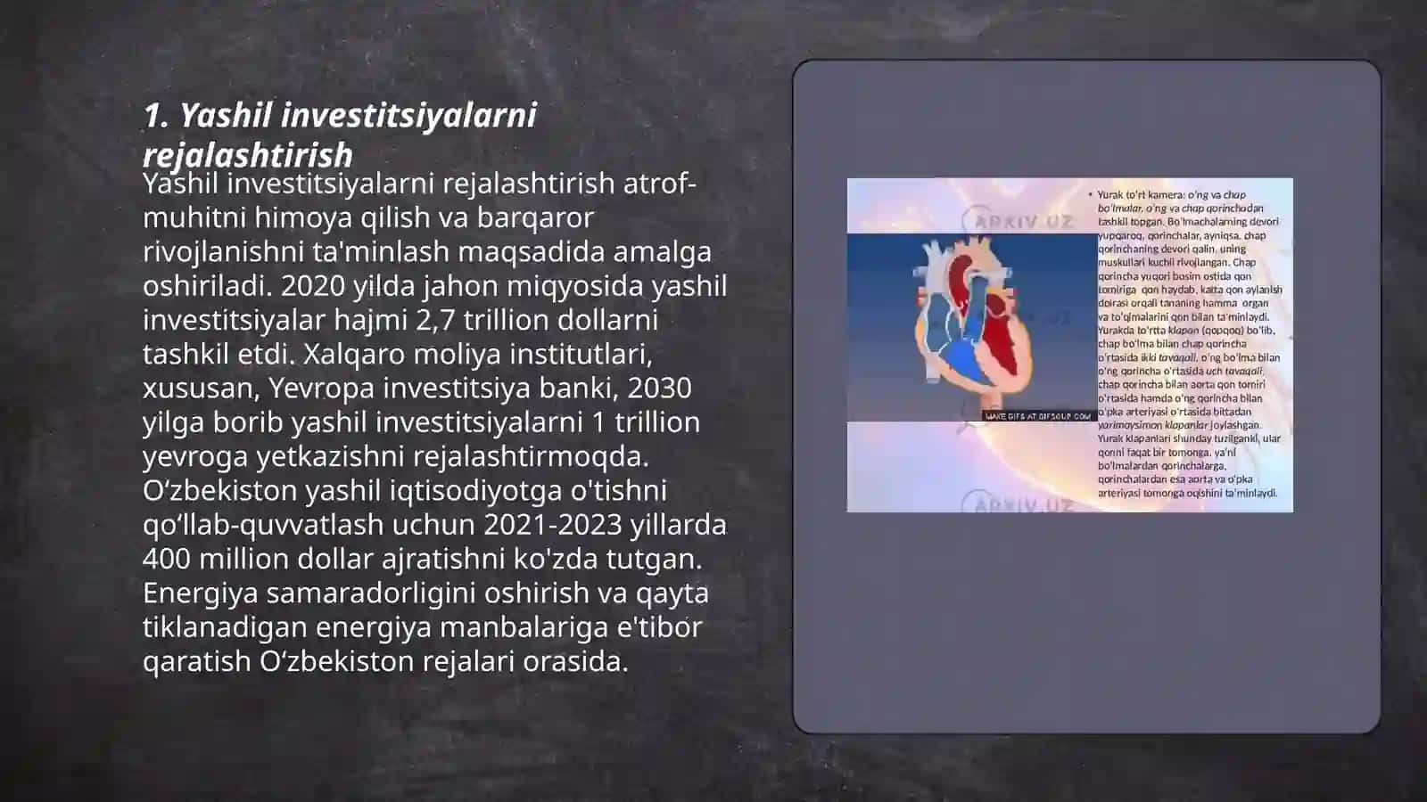 Yashil investitsiyalarni rejalashtirish 3