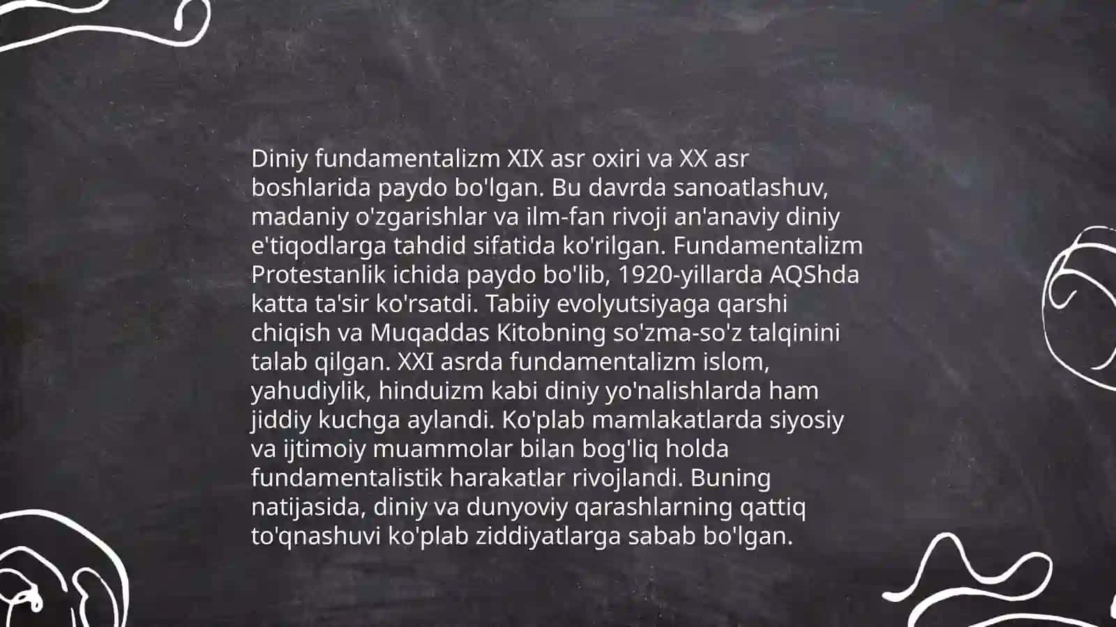 Diniy fundamental radikalizm va terrorizmning tarixi hamda yoʻnalishlari 3