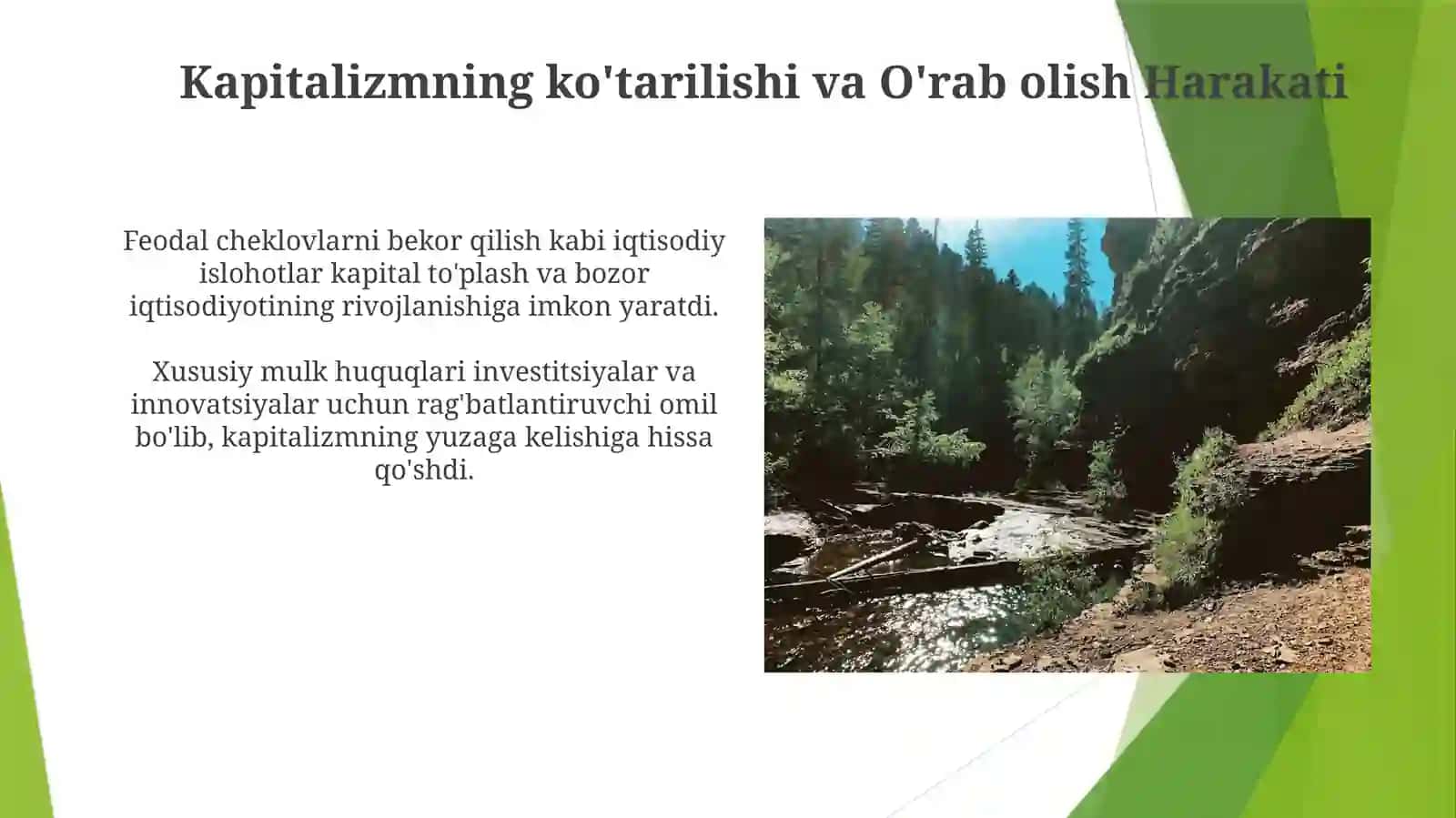 Iqtisodiy islohotlar xususiy mulkchilikning shakllanishi 3