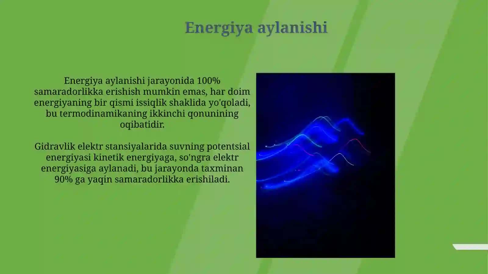 Energiya, issiqlik yorugʻlik, tovush harakat haqida umumiy tushunchalar 3
