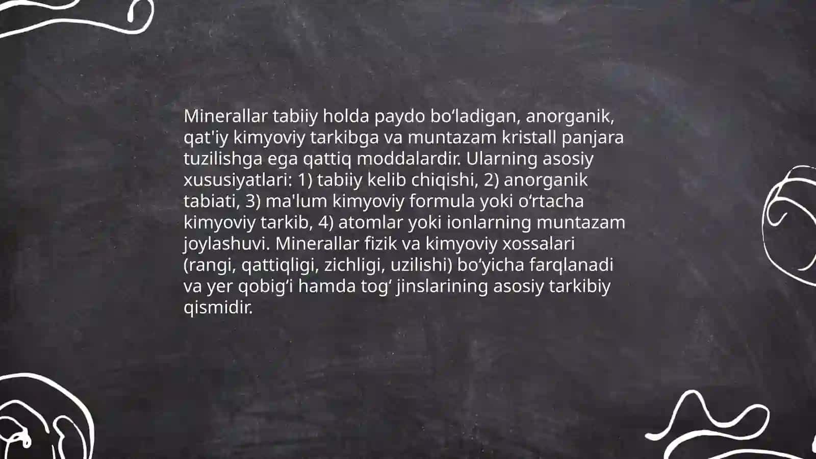 Minerallarning ta’rifi 3