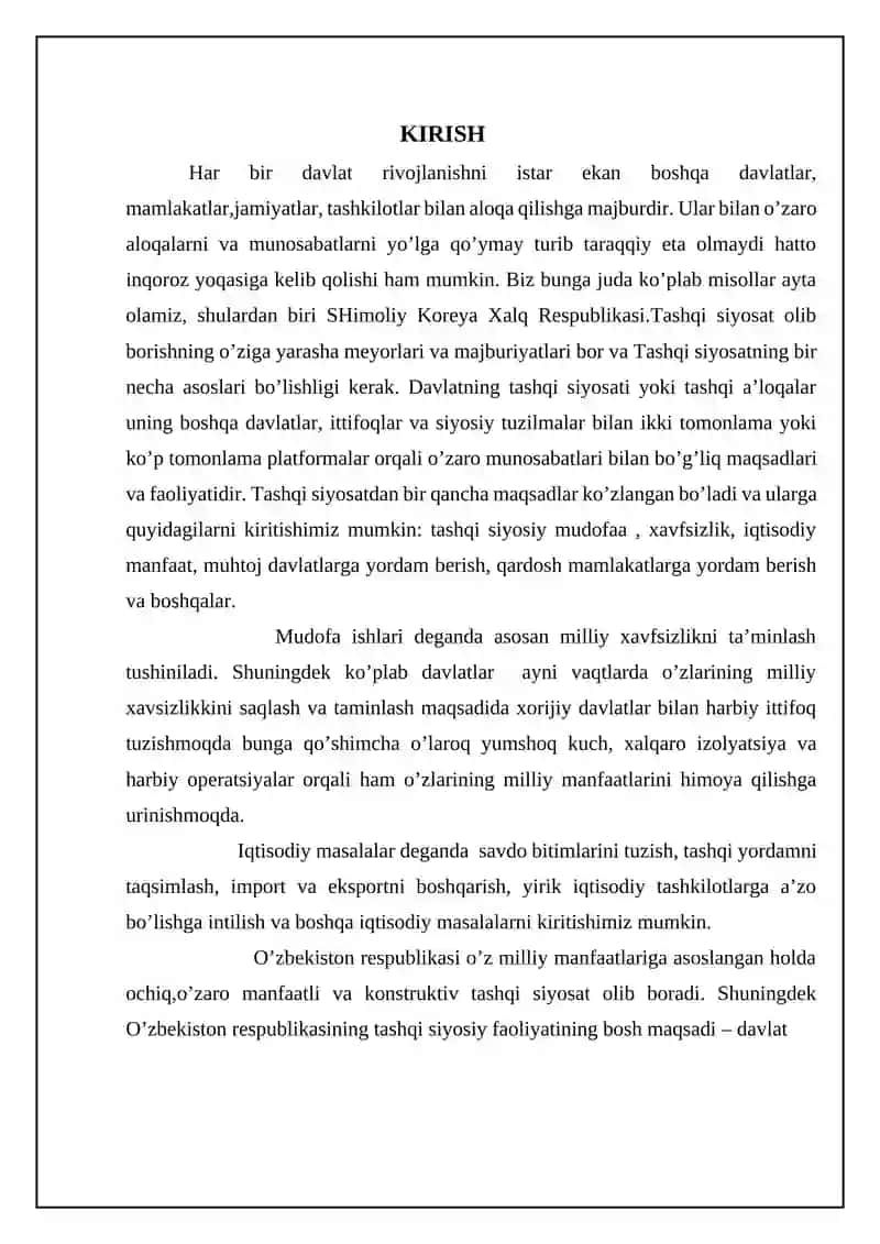 O’ZBEKISTON RESPUBLIKASINING TASHQI SIYOSIY FAOLIYATI KONSEPSIYASI 3