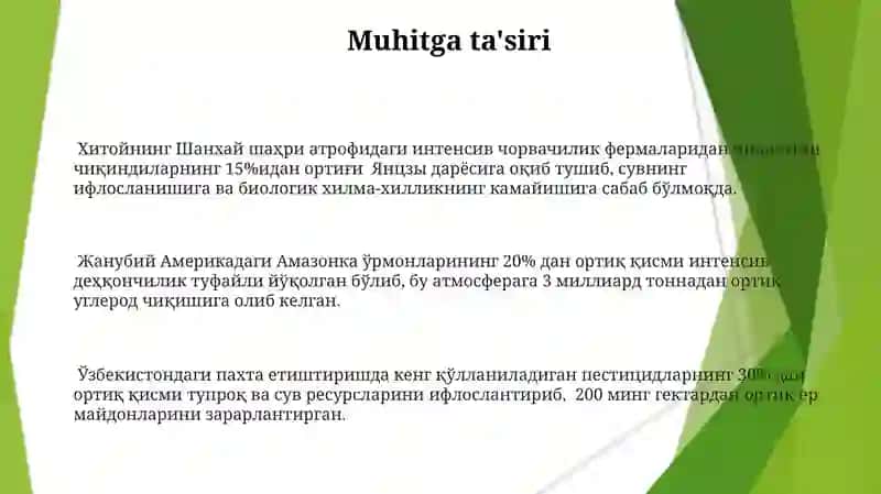 Intensiv va ekstensiv qishloq xo’jaligiga tavsif 3