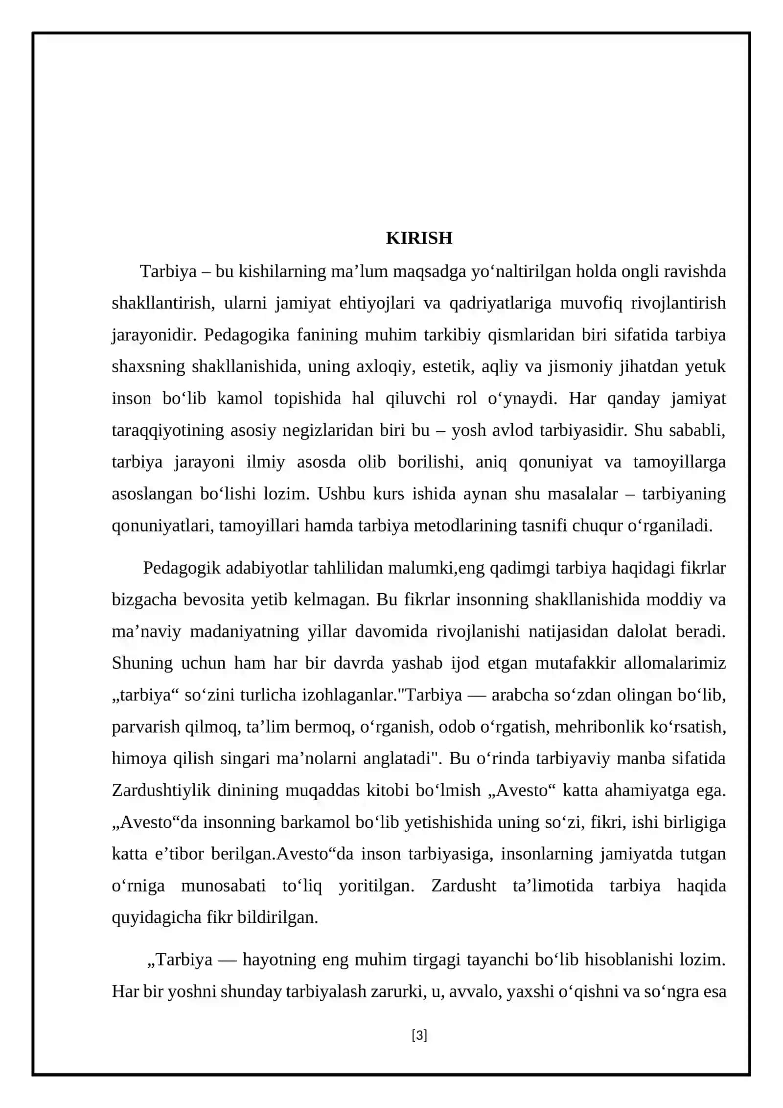 BOSHLANGʻICH TAʼLIM PEDAGOGIKASI FANIDAN TAYYORLAGAN KURS ISHI 3