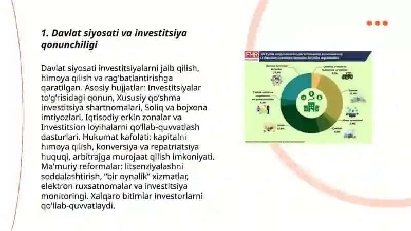 Oʻzbekistonda investitsiya faoliyatini muvofiqlashtirishda davlatning roʻli 3