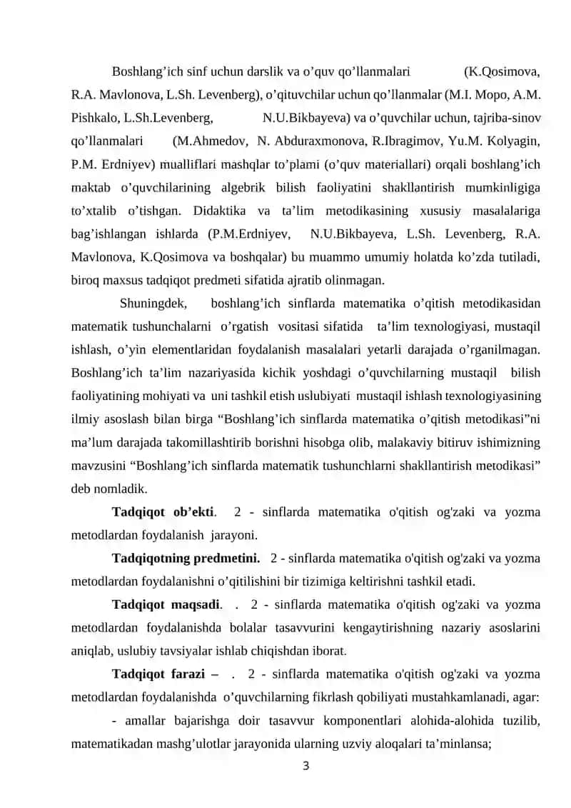 100 ICHIDA ARIFMETIK AMALLLARNI O’RGATISHDA INTERFAOL METODLARDAN FOYDALANISH 3