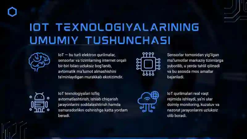 O'RNATILGAN TIZIMLARDA IOT (INTERNET OF THINGS) QO'LLANISHLARI 3