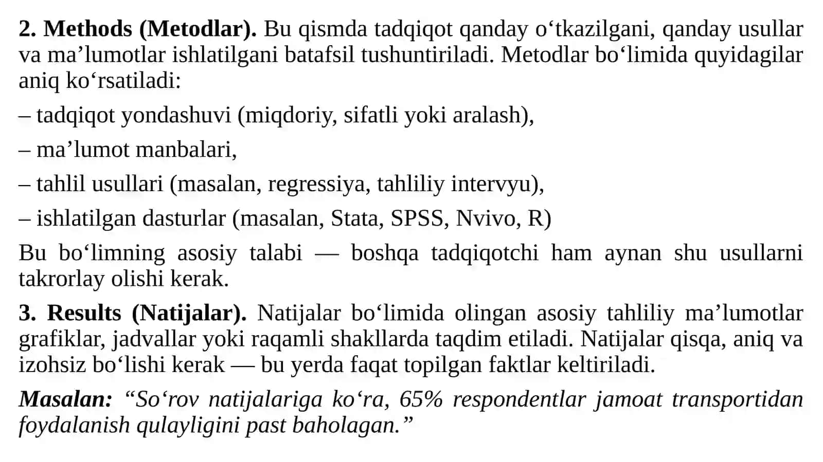 Akademik maqolayozish: IMRAD modeli asosida 3