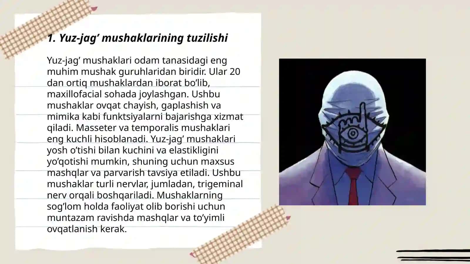 Yuz-jag’ sohasidagi mushaklarining elektromiografik faoliyati 3