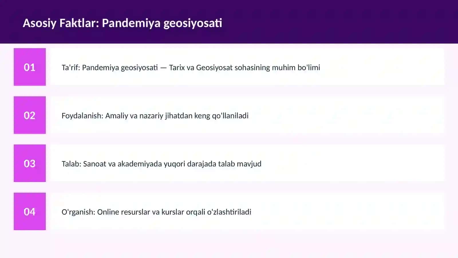 Pandemiya geosiyosati 3