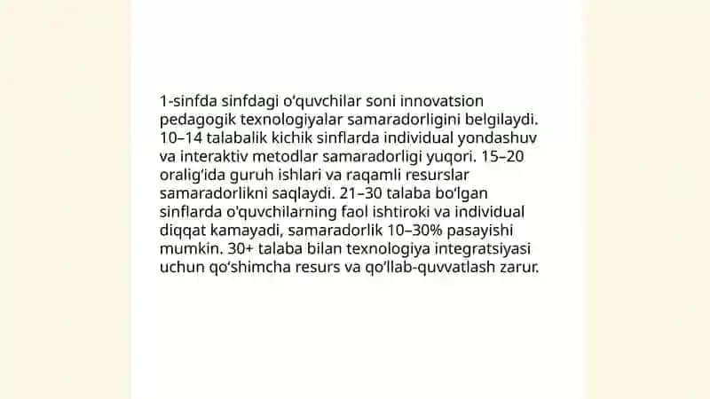 Boshlanğich taʼlimda innovatsion jarayonlar oʻquvchilarning soni 3