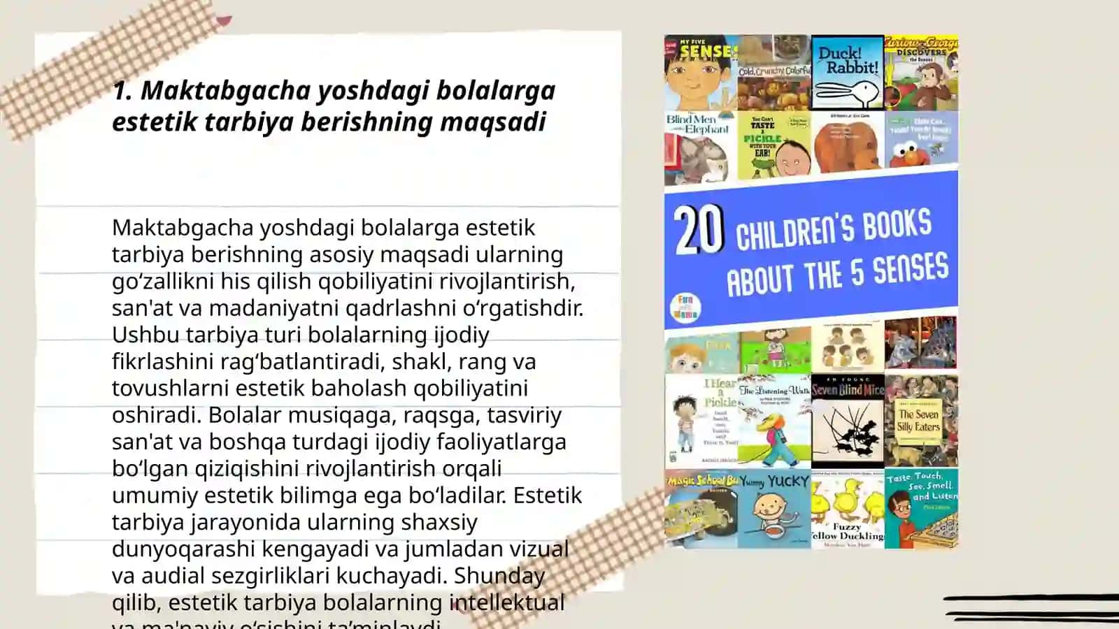 Maktabgacha yoshdagi bolalarga estetik tarbiya berish mazmuni 3