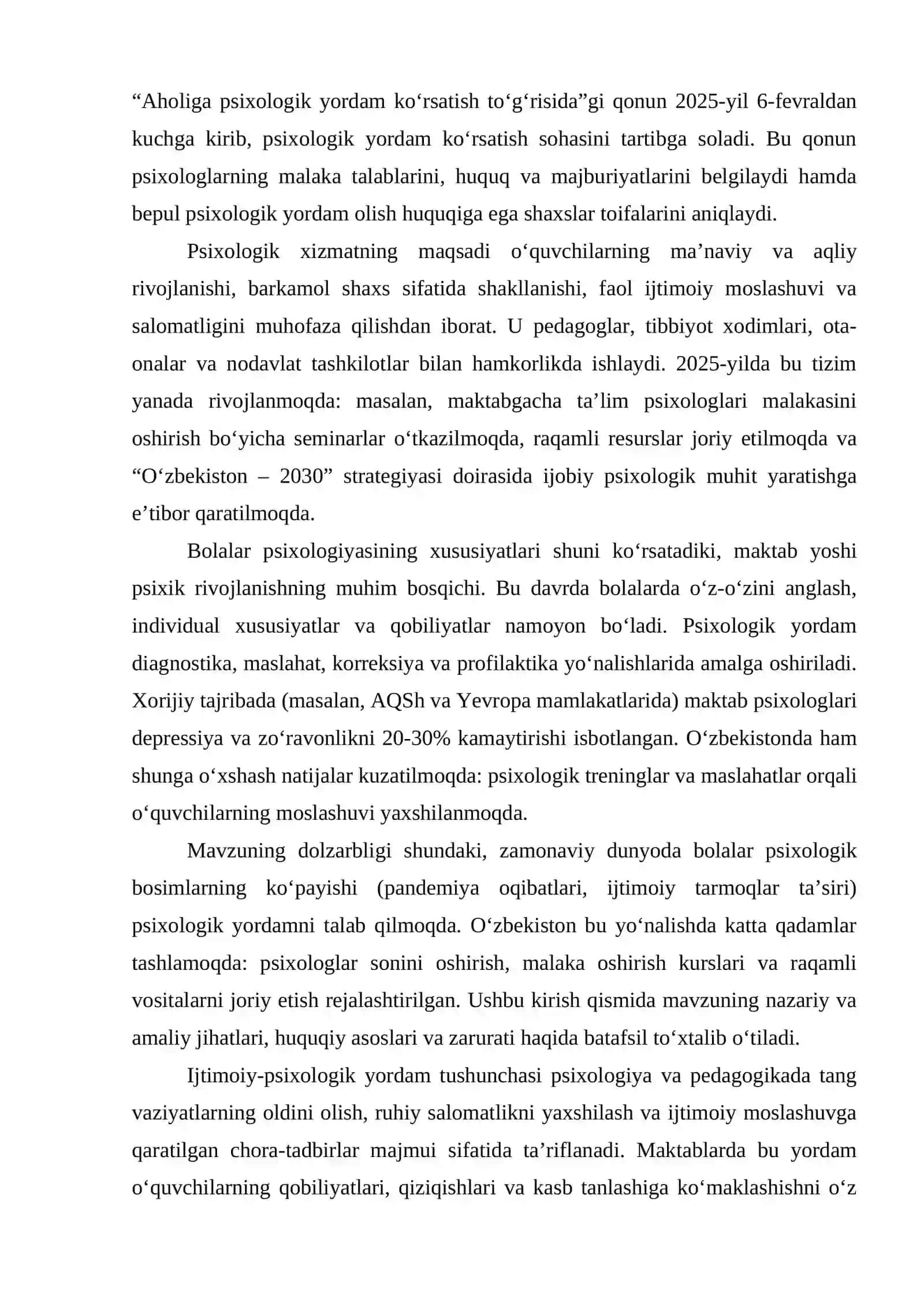 Maktab va taʼlim muassasalariga ijtimoiy psixologik yordam koʻrsatish 3