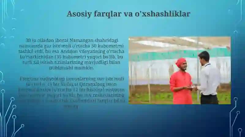 Turli zonalardagi jamoalardan xo'jalikda foydalanish 3
