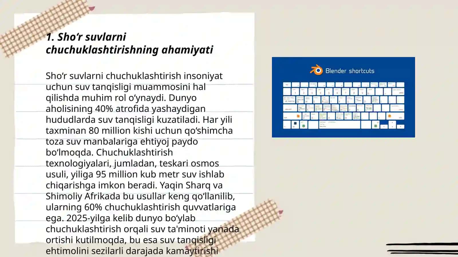 Sho‘r suvlarni chuchuklashtirish g‘oyasini yaratish 3