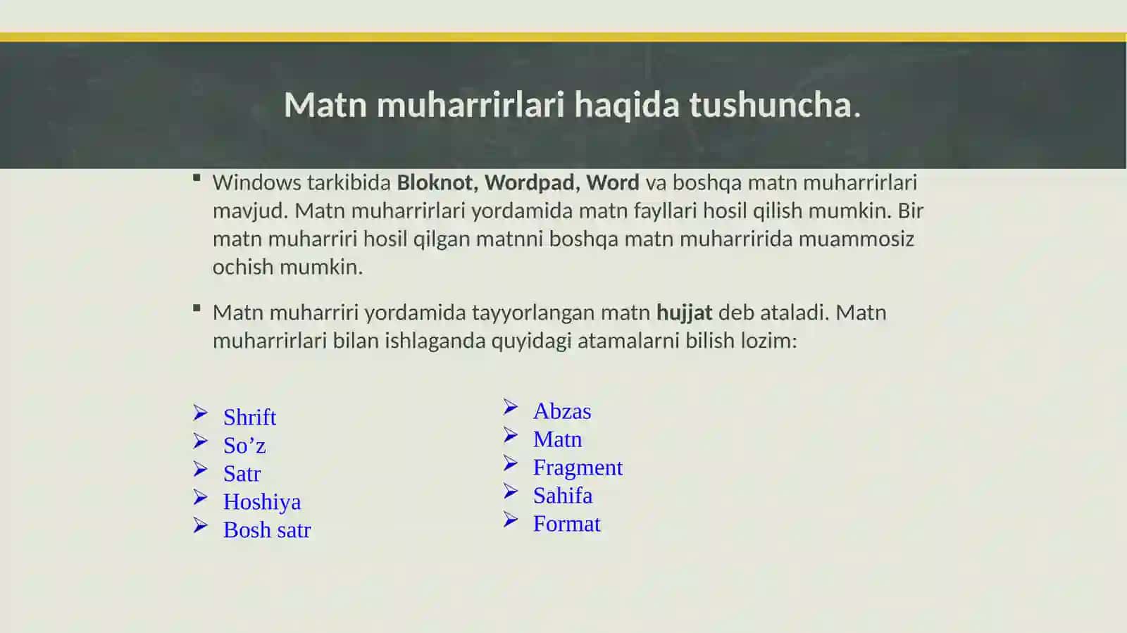 Matnliaxborotlarniqaytaishlashtexnologiyalari 3