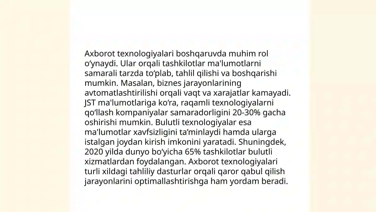 Boshqaruvda axborot texnologiyalari 3