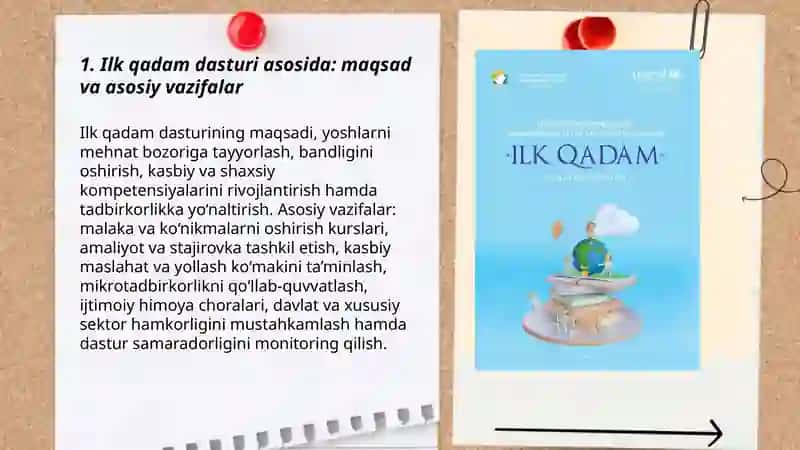 Ilk qadam dasturi asosida 3