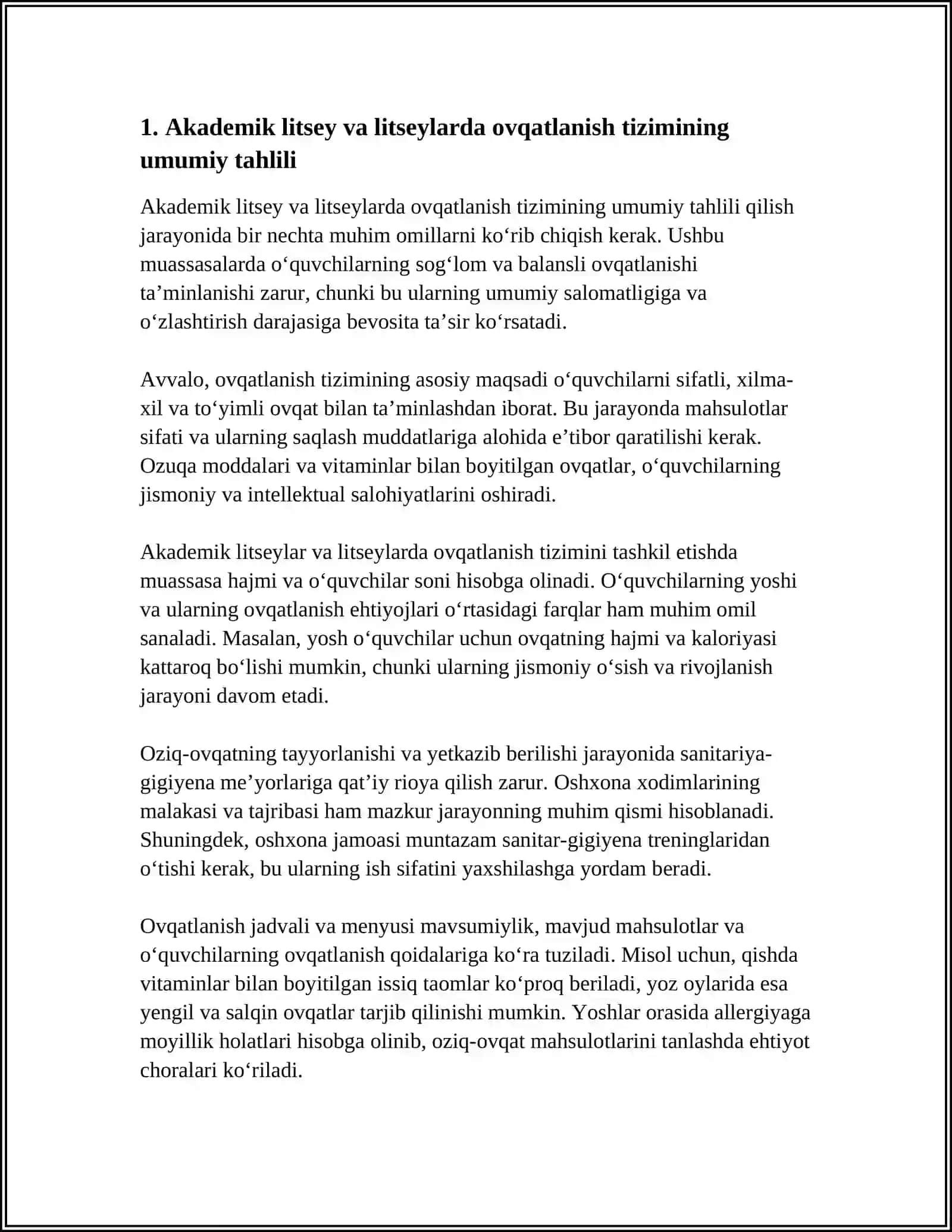 AKADEMIK LITSEY VA LITSEYLARDA OVQATLANISHINI TAHLIL QILISH 3