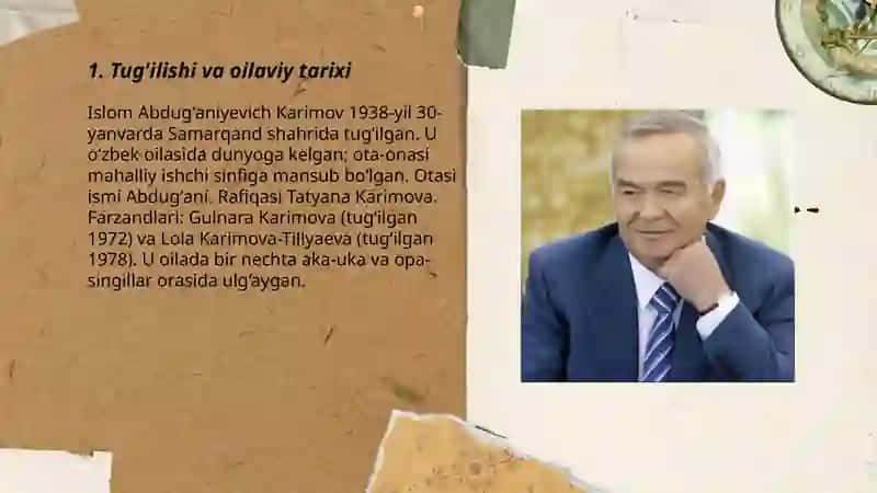 Islom Abdug'aniyevich Karimov hayoti 3