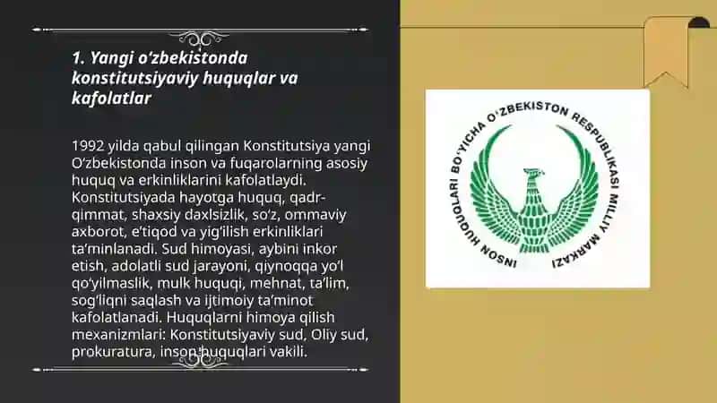 Yangi oʻzbekistonda inson haq huquqlari va erkinliklari 3
