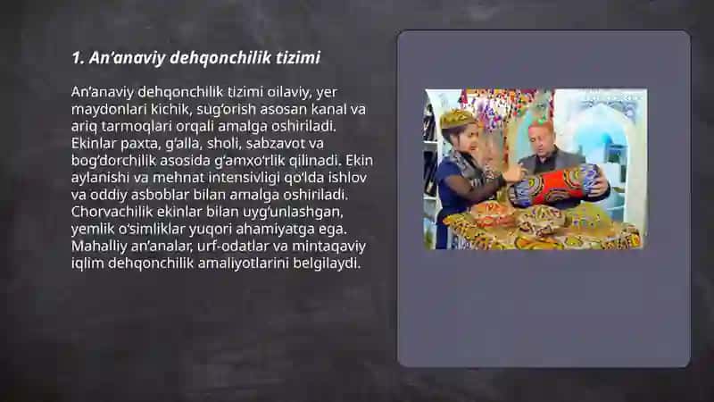 An’anaviy dehqonchilik tizimi 3